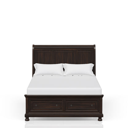 Queen Storage Bed - Cherry