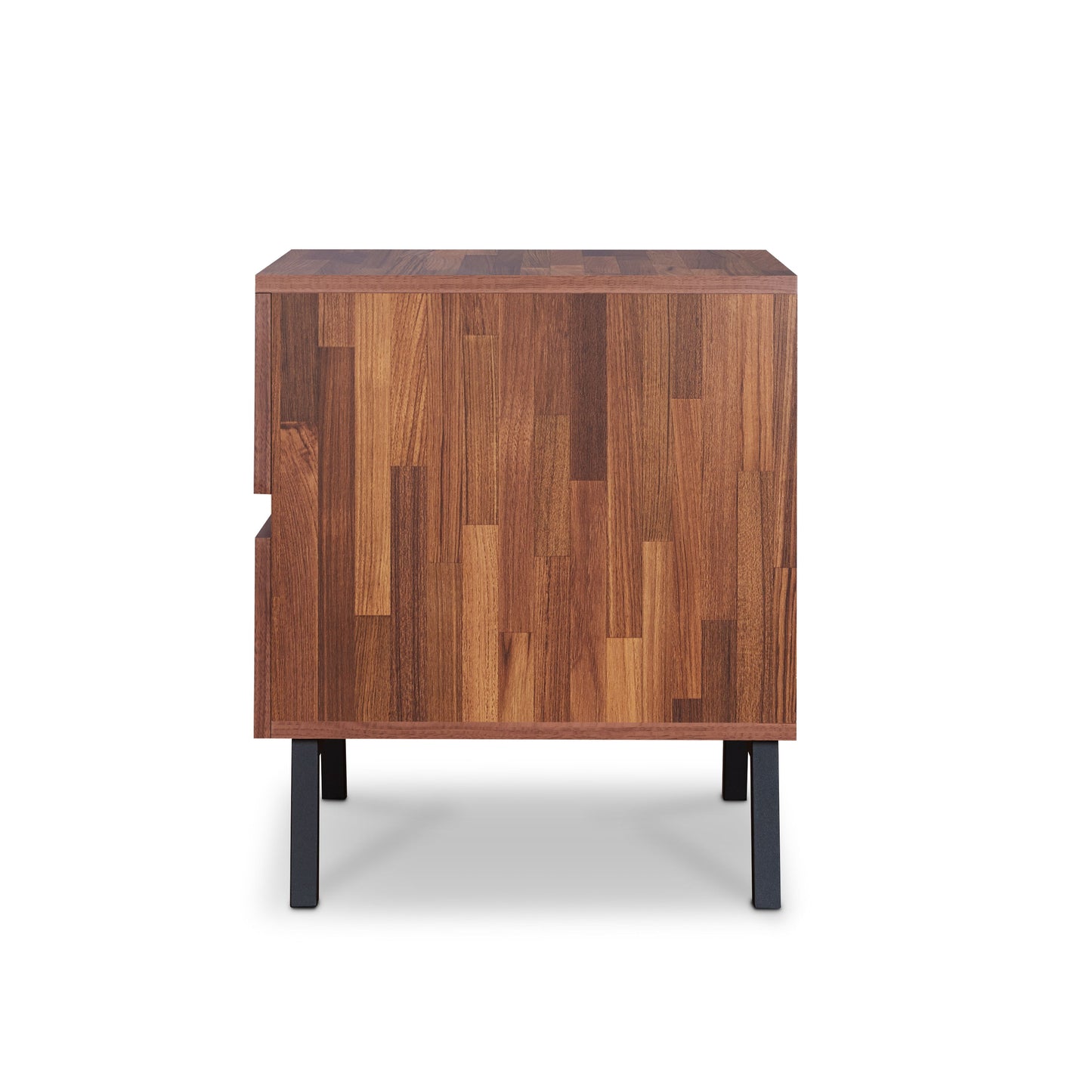 Karine - Accent Table - Black / Walnut