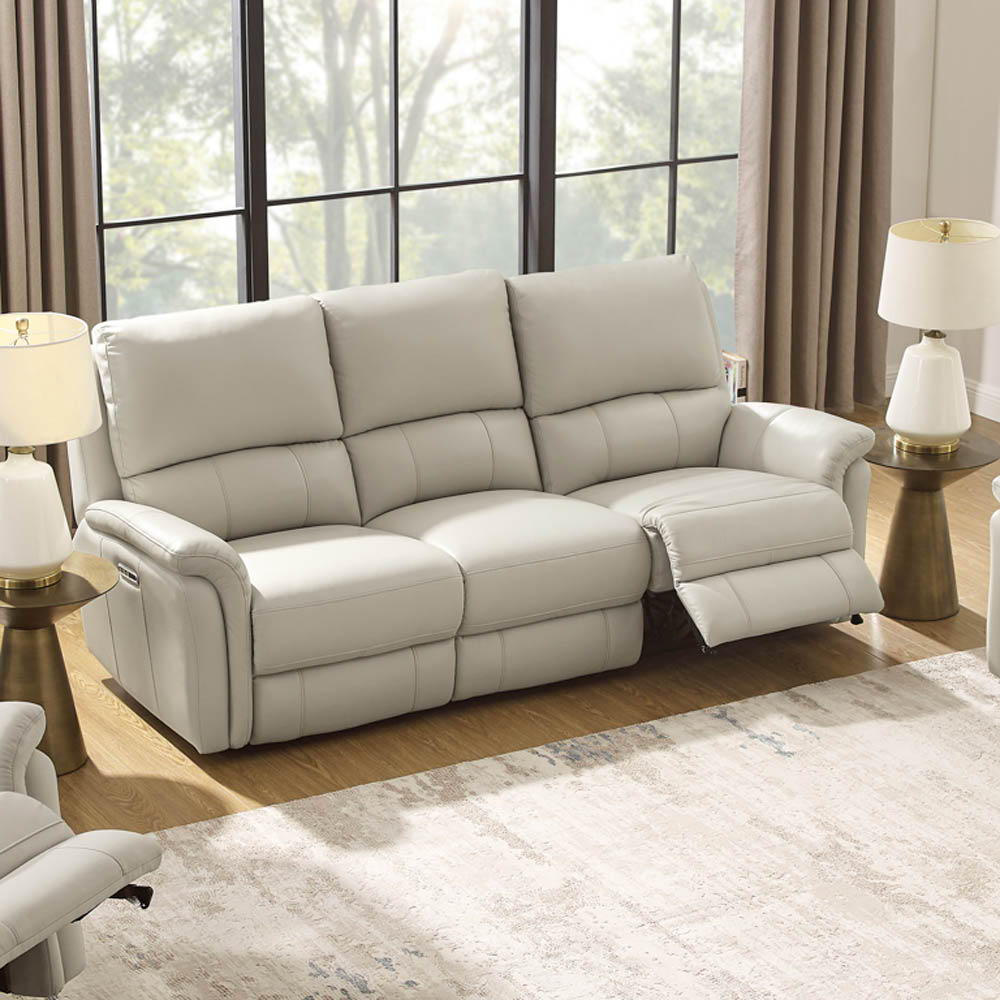 Erindale - Power Headrest Zero Gravity Reclining Sofa - Off White