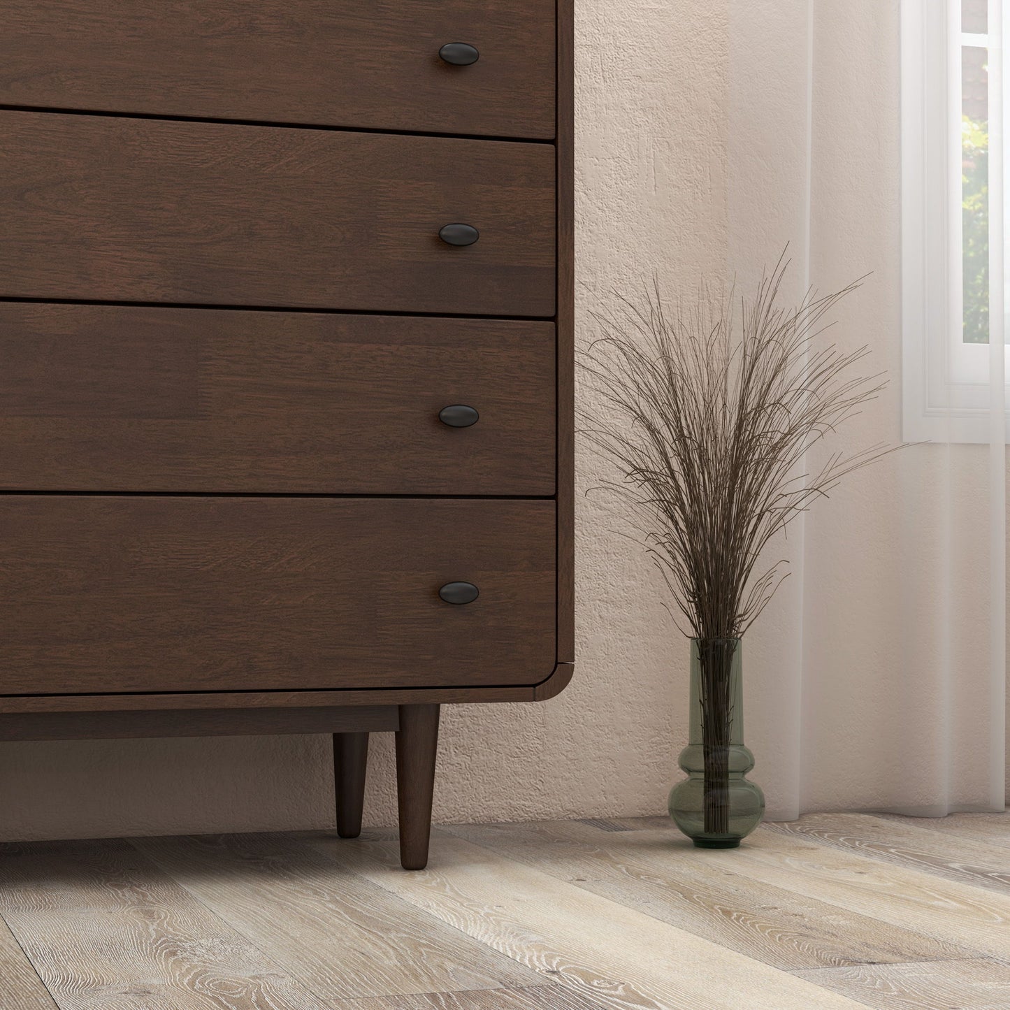 Alexa - Mid-Century, Modern Dresser - Brown