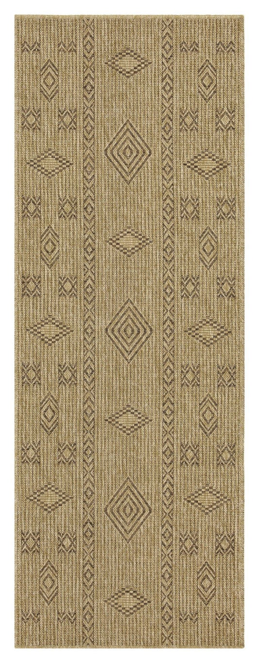 Earth - 2'7" X 7'3" Indoor / Outdoor Area Rug - Jute / Mocha