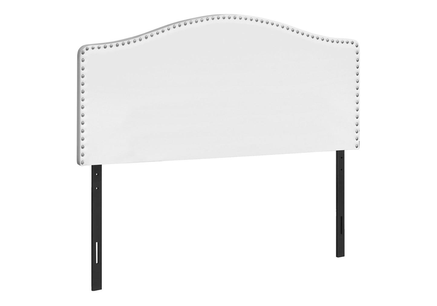 Queen Size, Bed Headboard Only, Upholstered, Transitional - White