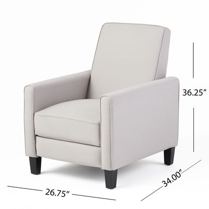 Linen Push Back Chair For Elegant Home