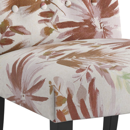 Verma - Floral Accent Chair - Red