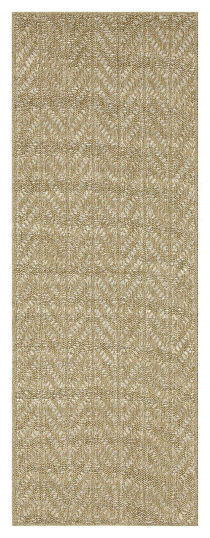 Earth - 7'10" X 10'3" Indoor / Outdoor Area Rug - White / Natural