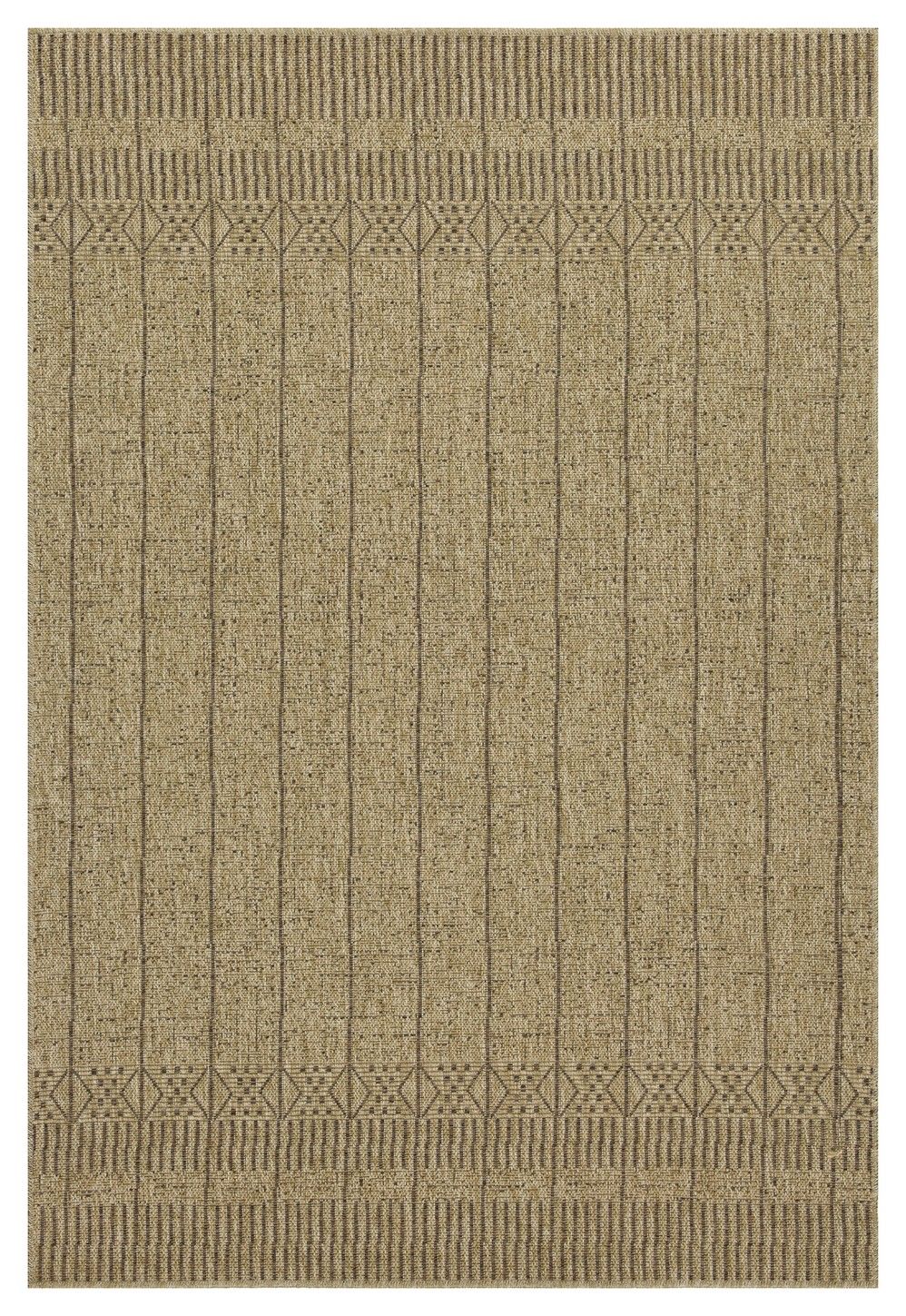 Earth - 5'3" X 7'3" Indoor / Outdoor Area Rug - Mocha / Natural