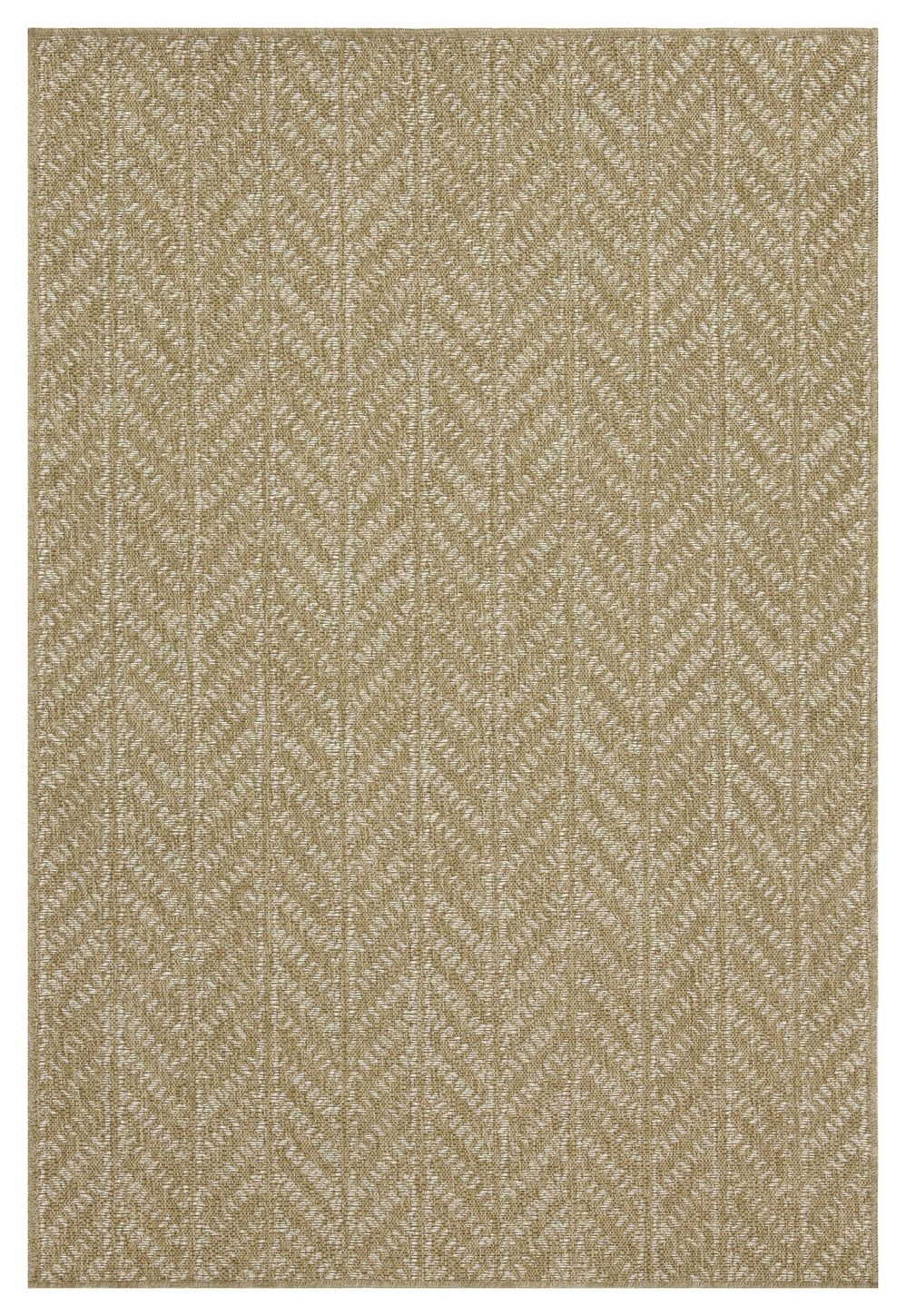 Earth - 5'3" X 7'3" Indoor / Outdoor Area Rug - Natural / White