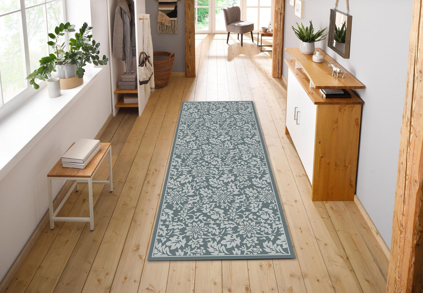 Macau - Non - Slip Accent Rug, Floral Charm