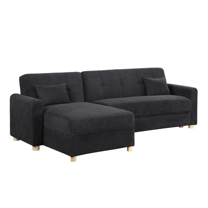 Thomas - 99.5" Convertible Sleeper Sectional Sofa with Reversible Chaise and Storage