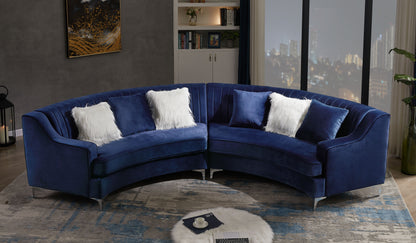 Velvet Curved Sofa