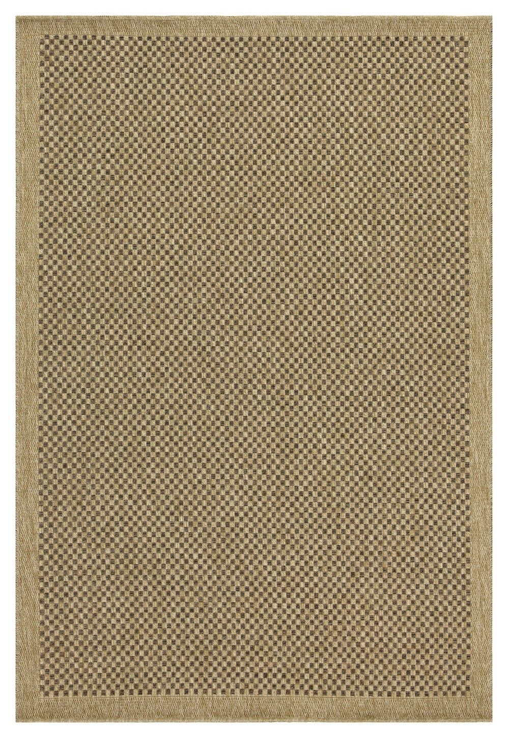 Earth - 5'3" X 7'3" Polypropylene, Indoor / Outdoor Area Rug - Jute / Mocha