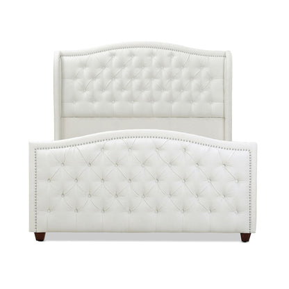 Marcella - Upholstered Shelter Headboard Bed Set