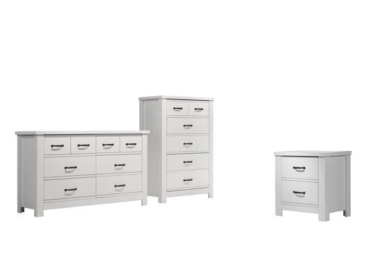 Cassini - 3 Piece Bedroom Set - White