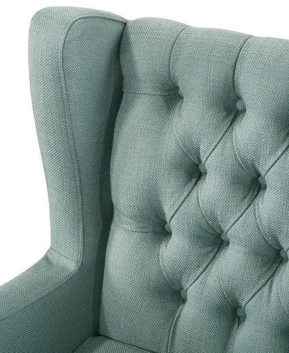 Irwin - Linen Button Tufted Wingback Chair