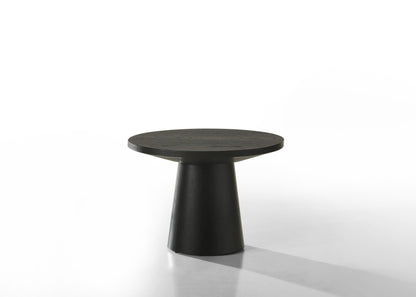 Jasper - Round End Table - Ebony Black