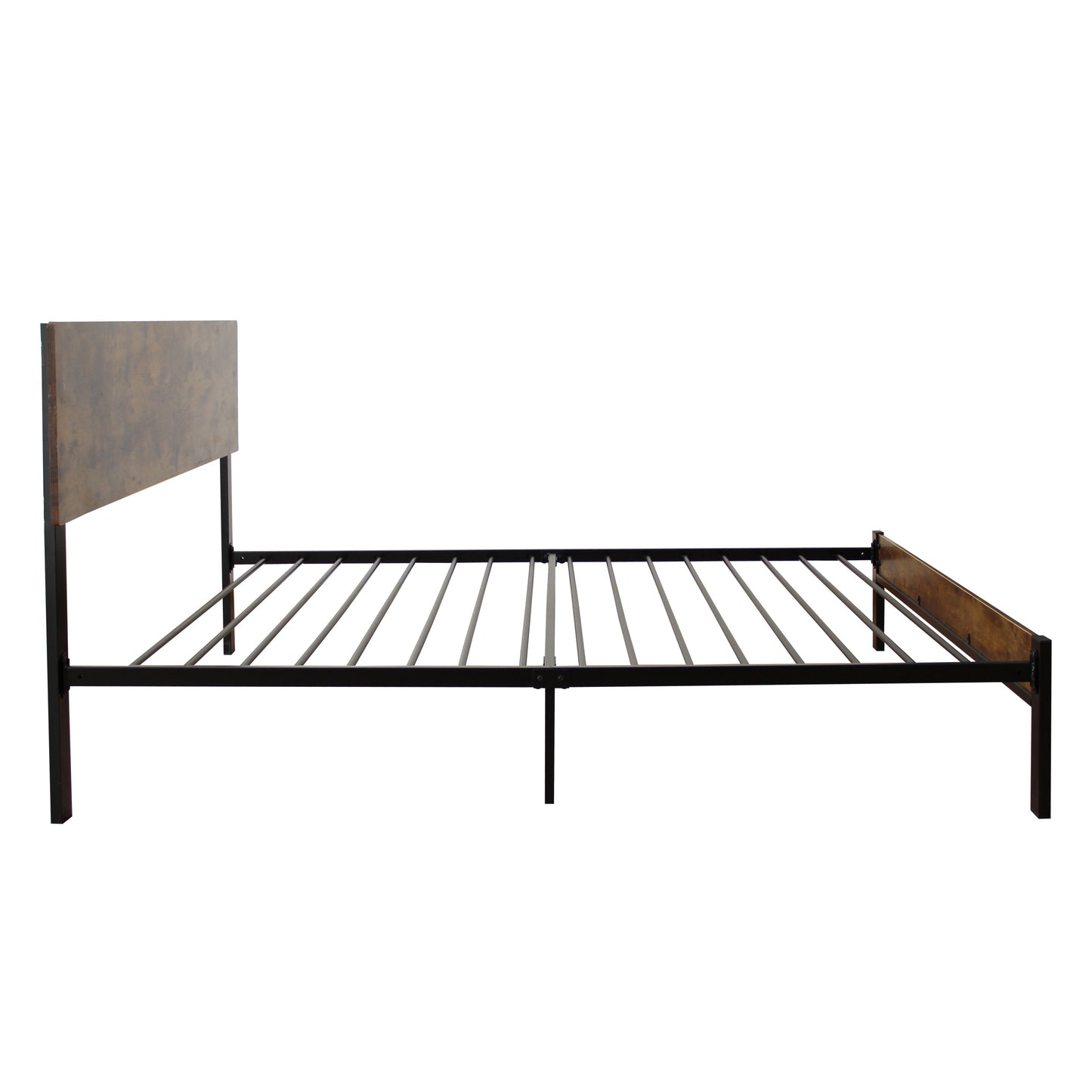 Twin Metal Bed Sturdy System Metal Bed Frame, Modern Style And Comfort To Any Bedroom - Black