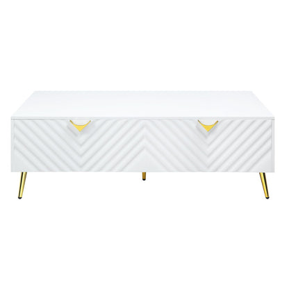 Gaines - High Gloss Coffee Table - White