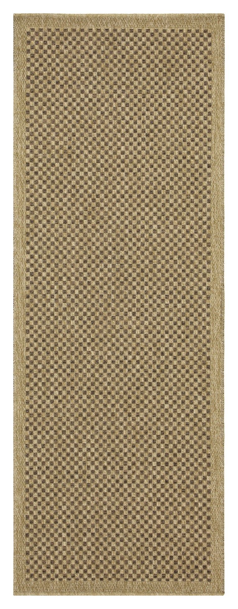 Earth - 2'7" X 7'3" Polypropylene Indoor / Outdoor Area Rug - Jute / Mocha