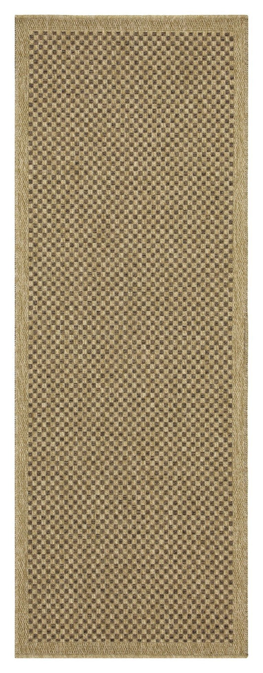 Earth - 2'7" X 7'3" Polypropylene Indoor / Outdoor Area Rug - Jute / Mocha