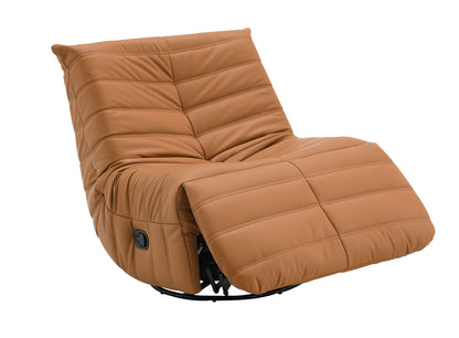 Talmon - Chenille Glider Recliner With Swivel