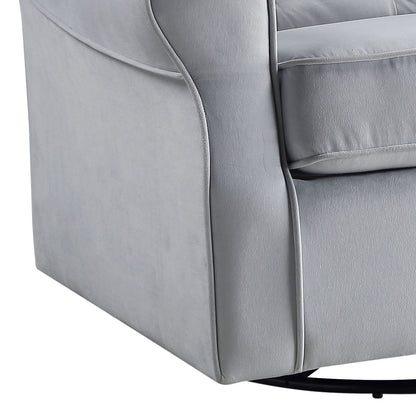 Zeger - Glider Chair With Swivel - Gray