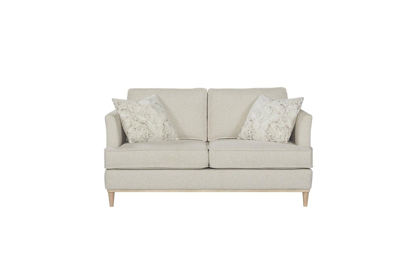 Loveseat With 2 Reversable Cushions And 2 Pillows - Off White