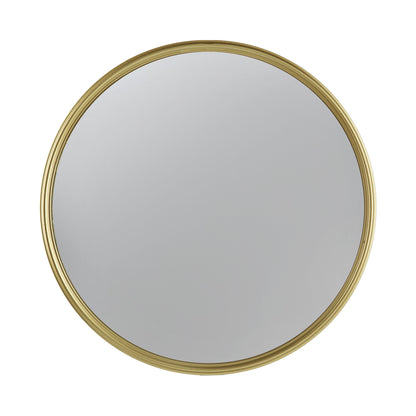 Round Mirror, Circle Mirror With Iron Frame For Living Room Bedroom Vanity, Entryway, Hallway