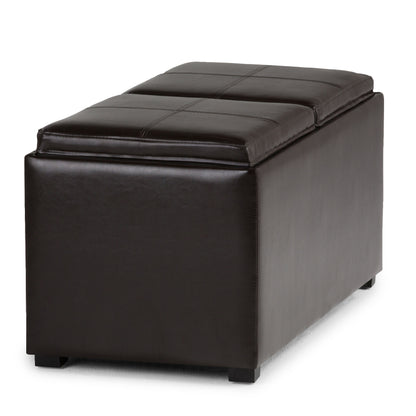 Avalon - 5 Piece Storage Ottoman, Contemporary