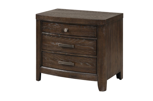 Two Drawer Nightstand - Antique Brown