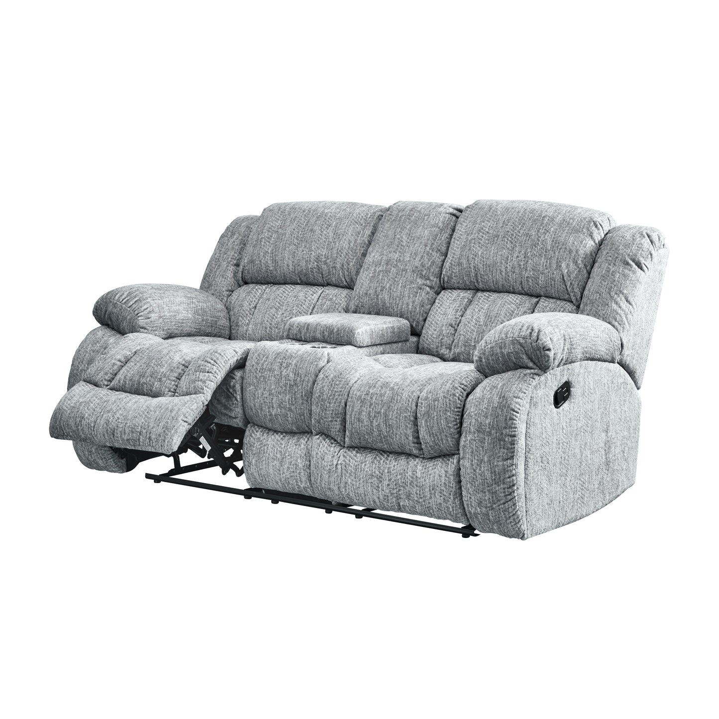 Stonic - Reclining Sofa And Loveseat - Gray