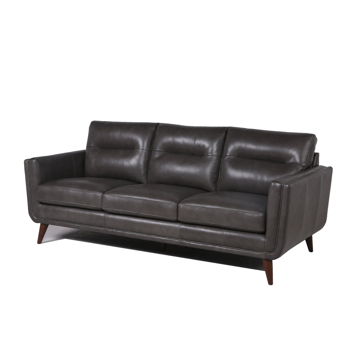 Mid-Century Leather Sofa