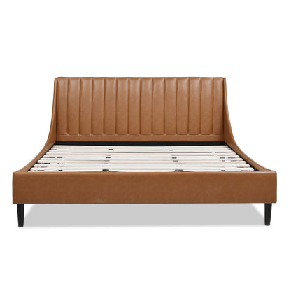 Aspen - Vertical Tufted Modern Headboard Platform Bed Set