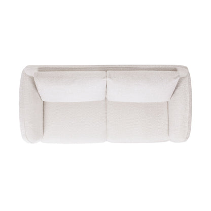 Sharon - Puffy Arm Sofa - Alpaca Off-White