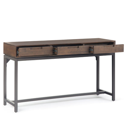 Banting - Mid Century Wide Console Table - Walnut Brown