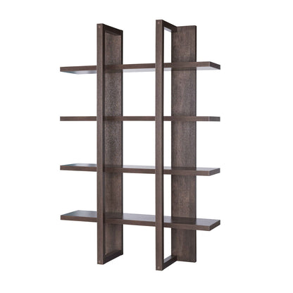 Two Toned Display Cabinet, Tall Bookcase Storage Cabinet