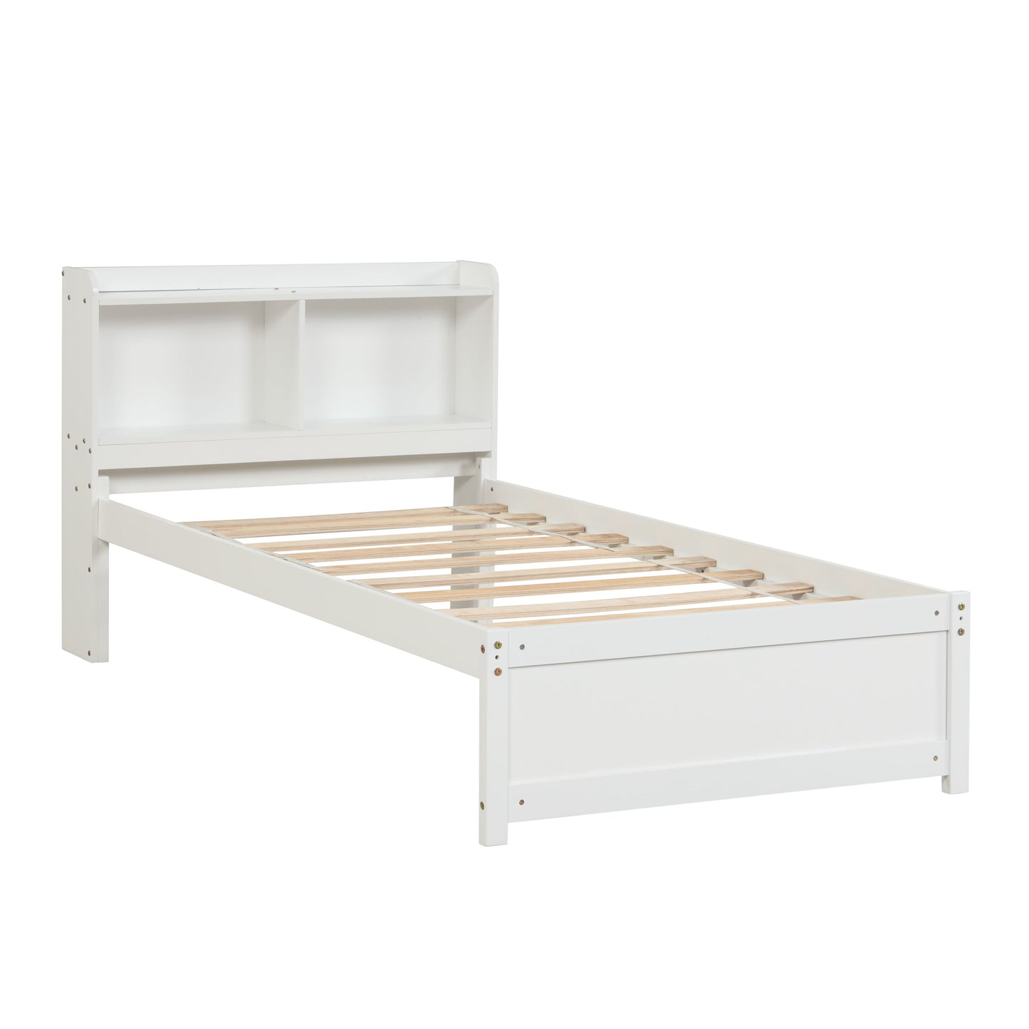 Twin Bed With Trundle, Bookcase