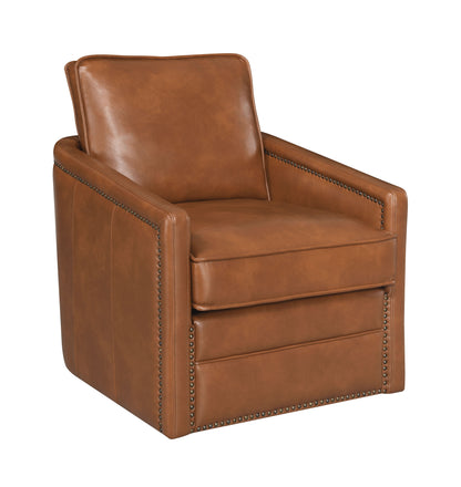 Rocha - Leather Aire Swivel Chair With Glider