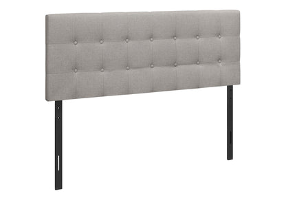 Queen Size, Bed Headboard Only, Upholstered, Durable Construction - Gray