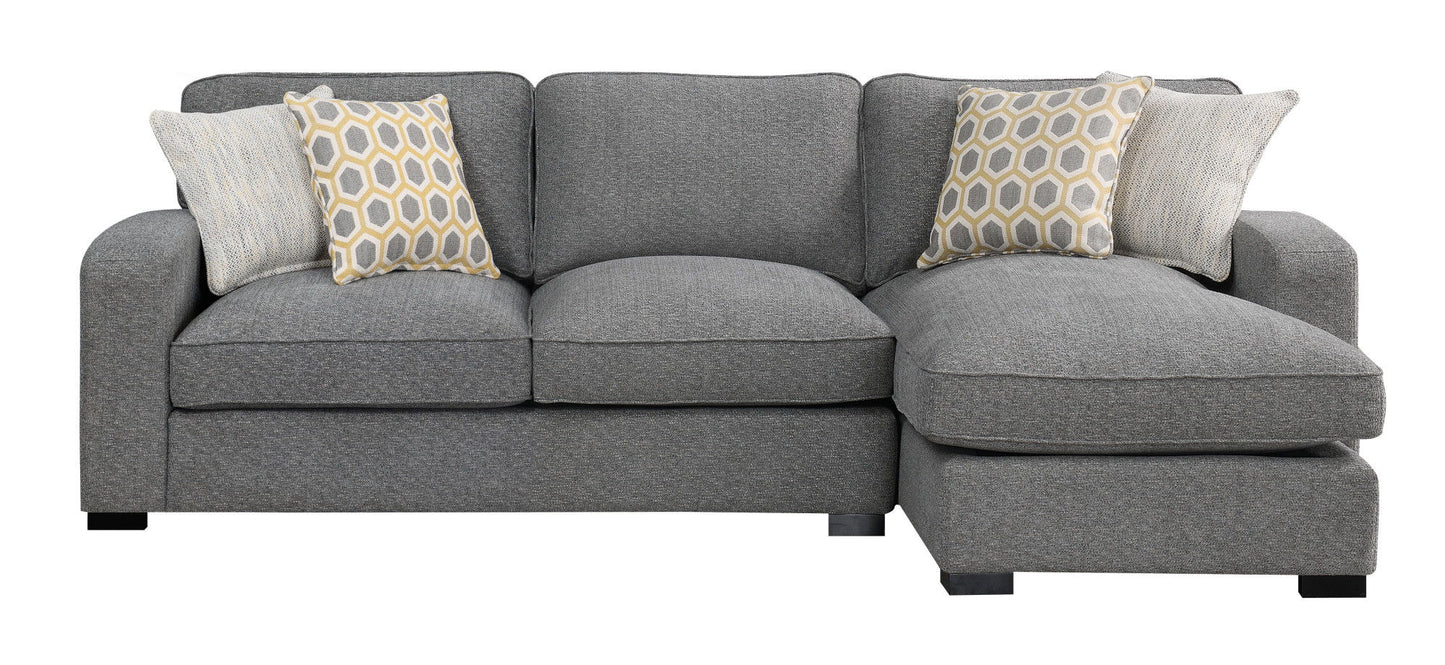 Repore - Right Side Facing Chaise Sectional - Gray