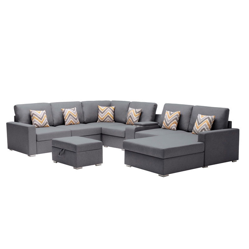 Nolan - 8 Piece Sectional Sofa With Interchangeable Legs