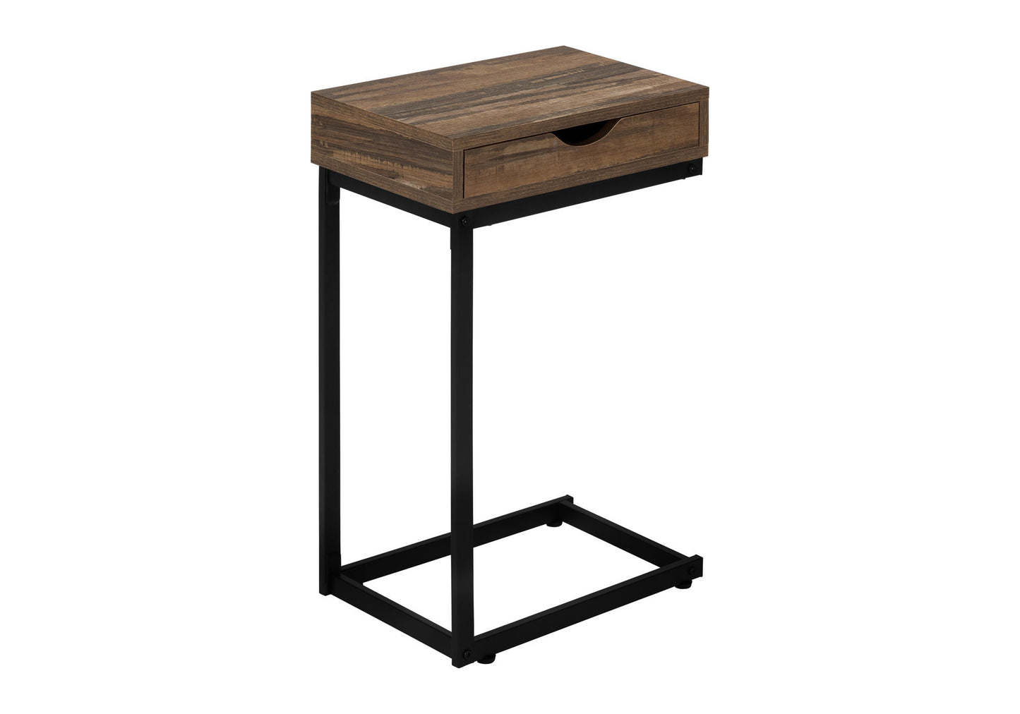 Accent Table, C - Shaped Contemporary Elegant Desig