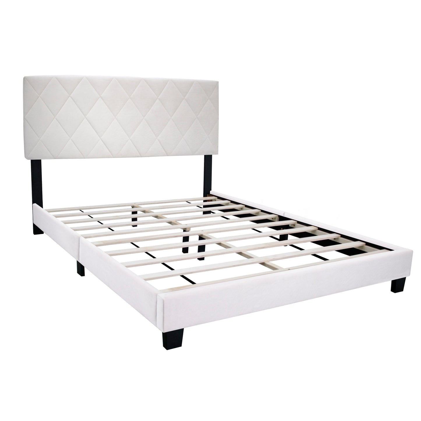 Queen Adjustable Upholstered Bed Modern Minimalist Top Styles