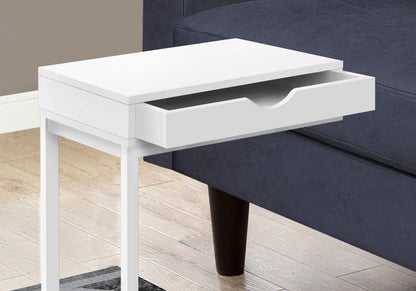 Accent Table, C - Shaped Contemporary Elegant Desig