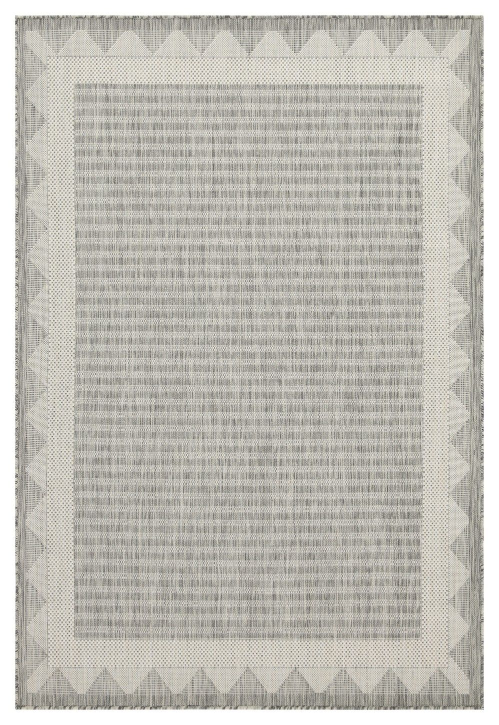 Sunshine - 2'7" X 7'3" Indoor / Outdoor Area Rug, Polypropylene - Silver