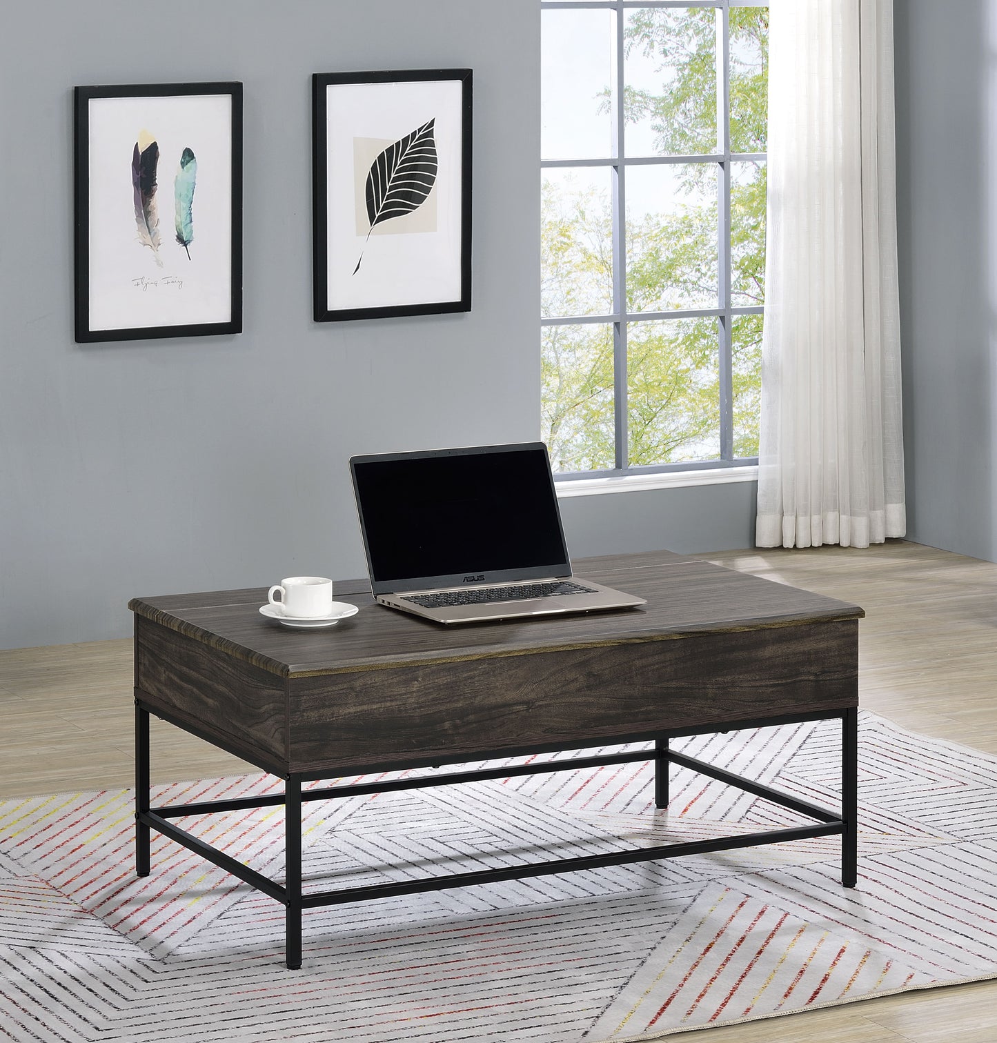 Cliff - Lift Top Coffee Table - Brown