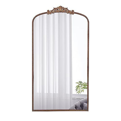 Full Length Mirror, Arched Mirror Hanging Or Leaning Against Wall Large Mirror For Living Room