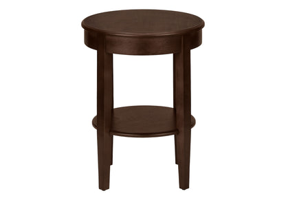 Accent Table, 2 Tier, Transitional - Espresso