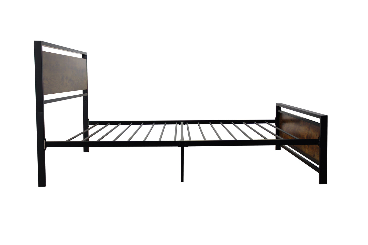 Twin Size Metal Bed Sturdy System Metal Bed Frame, Modern Style And Comfort - Black