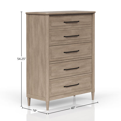 5 Drawer Chest - Sand