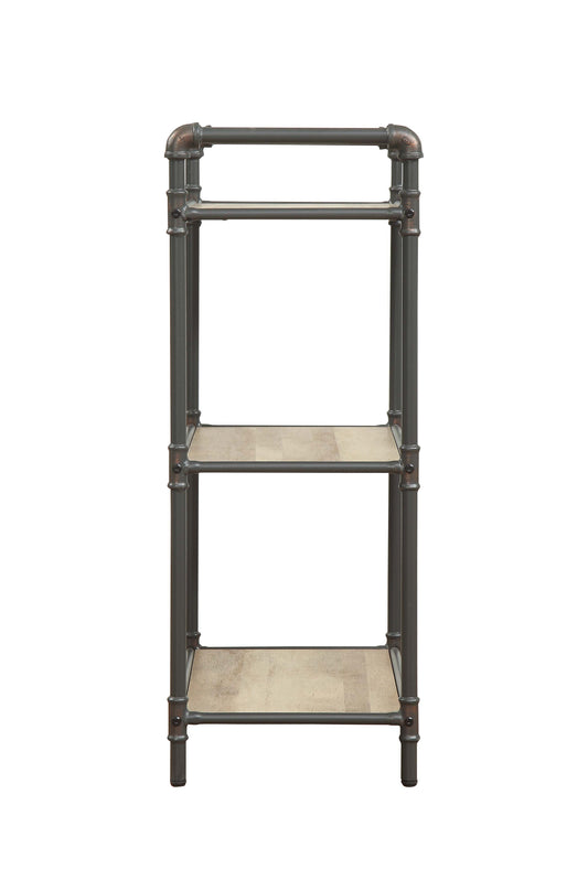 Itzel - Antique Bookshelf - Gray / Oak